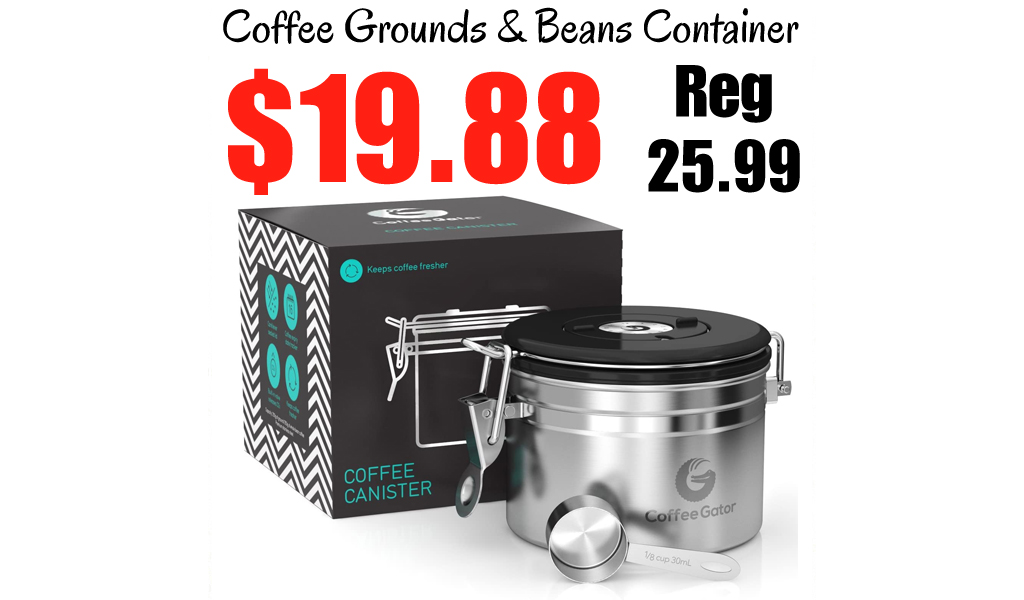 Coffee Grounds and Beans Container Only $19.88 Shipped on Amazon (Regularly $25.99)