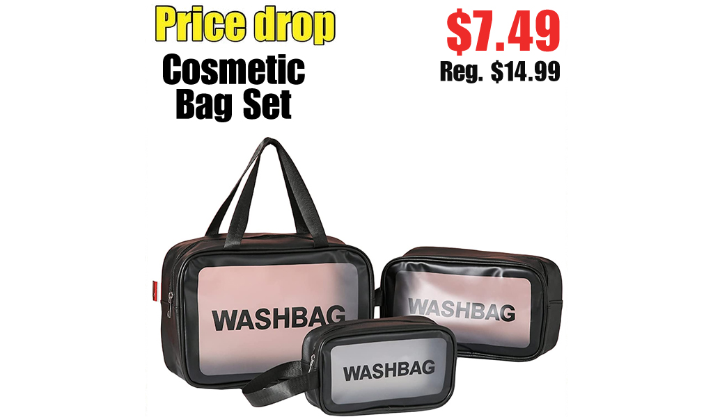 Cosmetic Bag Set Only $7.49 Shipped on Amazon (Regularly $14.99)