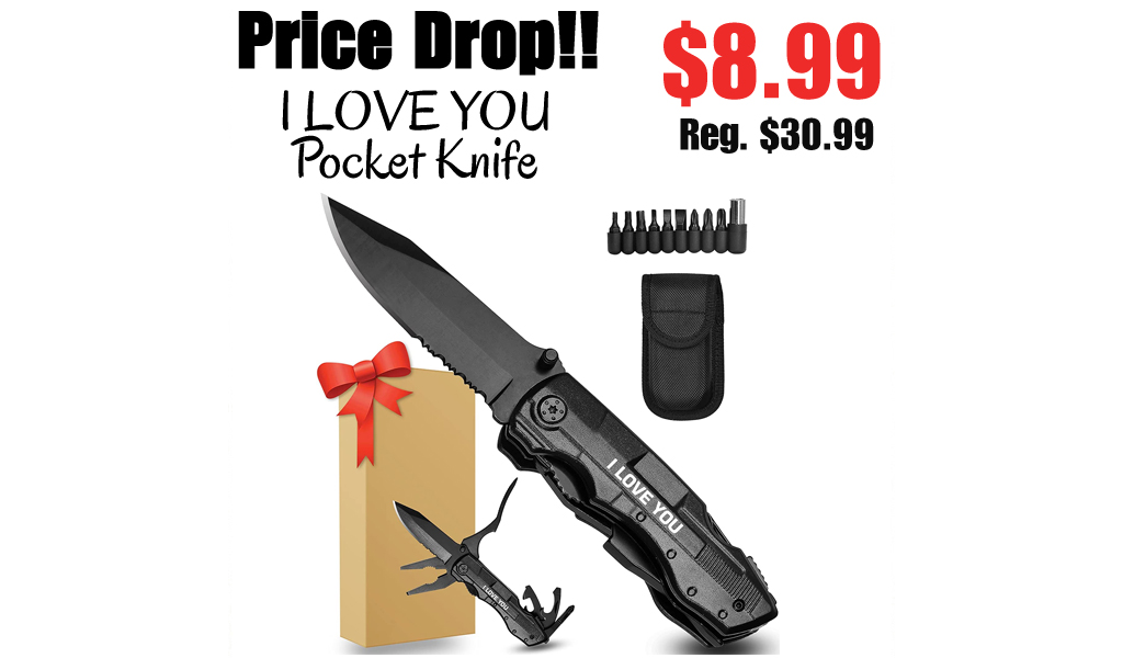 I LOVE YOU Pocket Knife Only $8.99 Shipped on Amazon (Regularly $30.99)