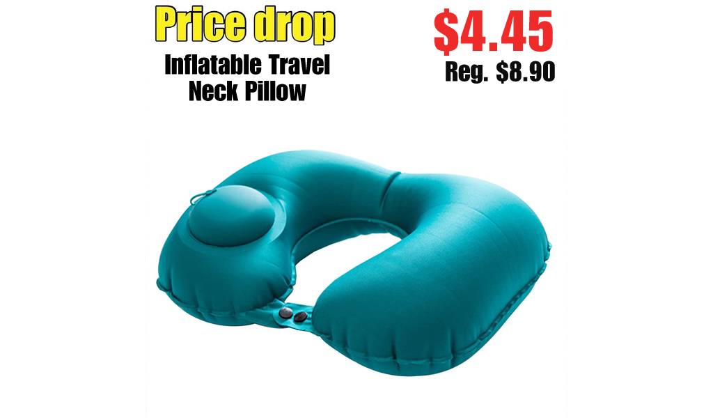 Inflatable Travel Neck Pillow Only $4.45 Shipped on Amazon (Regularly $8.90)