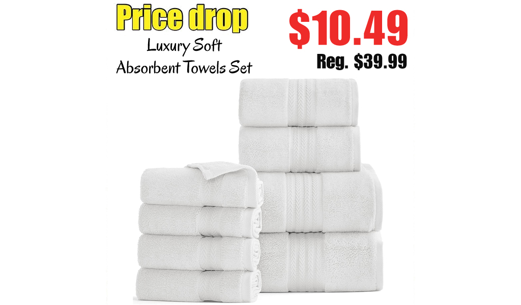 Luxury Soft Absorbent Towels Set Just $10.49 on Amazon (Regularly $39.99)