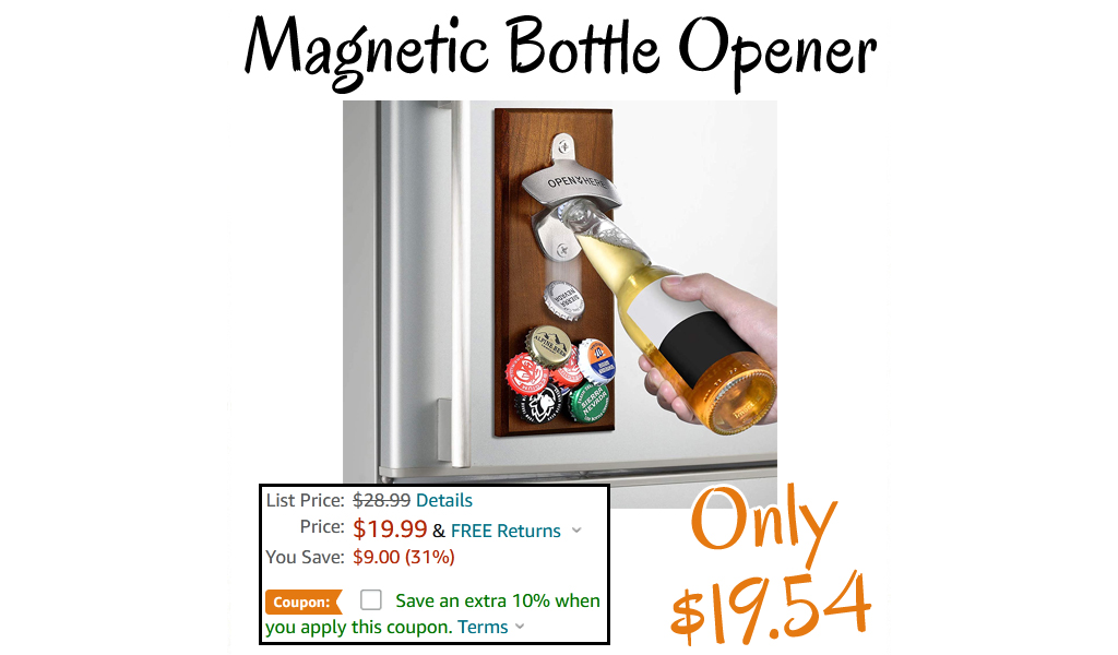 Magnetic Bottle Opener Only $19.54 Shipped on Amazon (Regularly $28.99)