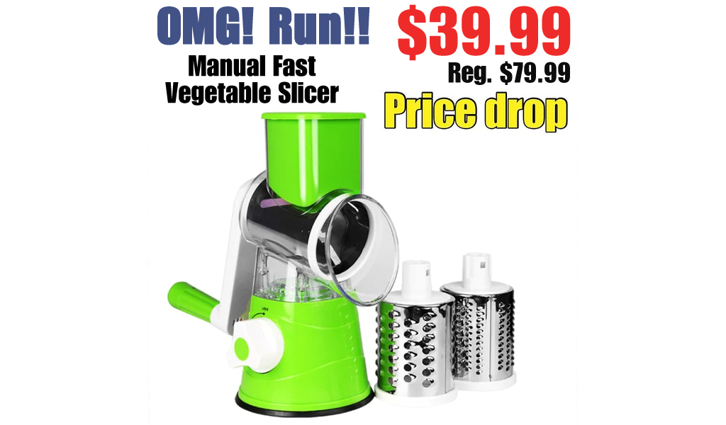 Manual Fast Vegetable Slicer Only $39.99 Shipped (Regularly $79.99)