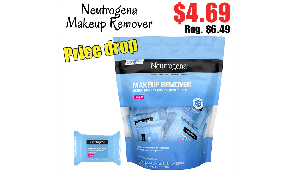 Neutrogena Makeup Remover Only $4.69 Shipped on Amazon (Regularly $6.49)
