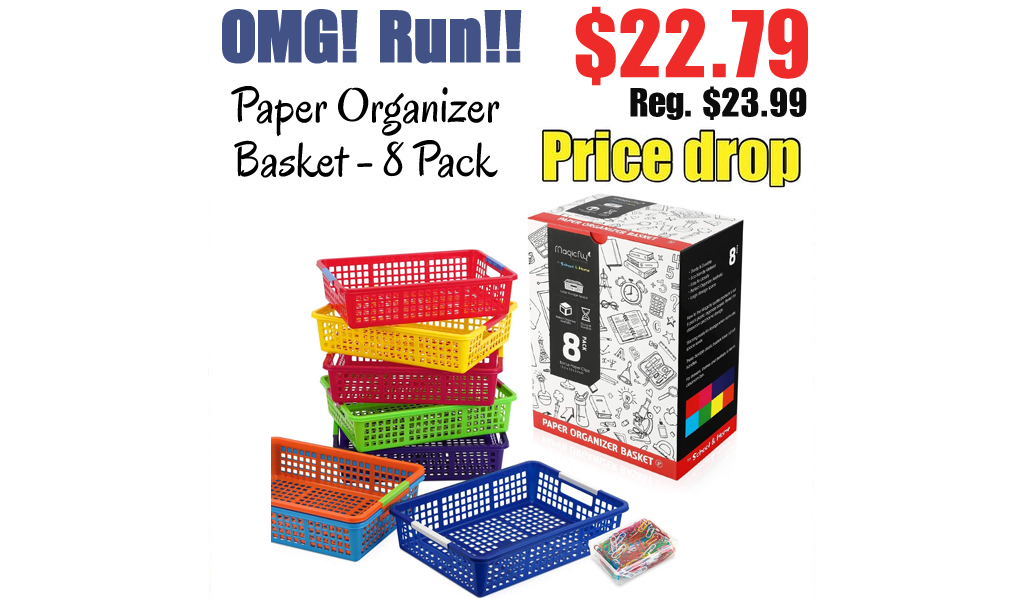 Paper Organizer Basket - 8 Pack Only $22.79 Shipped on Amazon (Regularly $23.99)