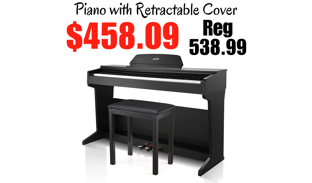 Piano with Retractable Cover Only $458.09 Shipped on Amazon (Regularly $538.99)