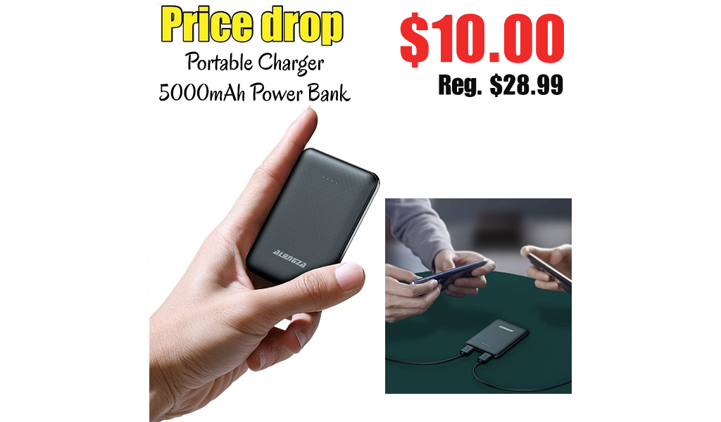 Portable Charger 5000mAh Power Bank Just $10.00 on Amazon (Regularly $28.99)