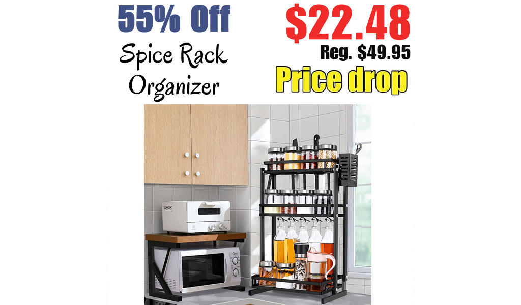 Spice Rack Organizer Only $22.48 Shipped on Amazon (Regularly $49.95)