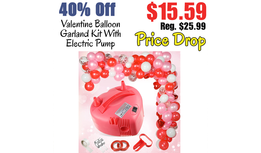 Valentine Balloon Garland Kit With Electric Pump Only $15.59 Shipped on Amazon (Regularly $25.99)