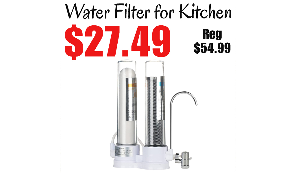 Water Filter for Kitchen Only $27.49 Shipped on Amazon (Regularly $54.99)