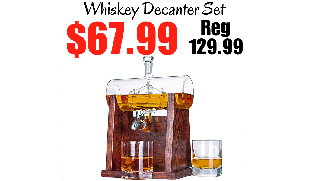 Whiskey Decanter Set Only $67.99 Shipped on Amazon (Regularly $129.99)