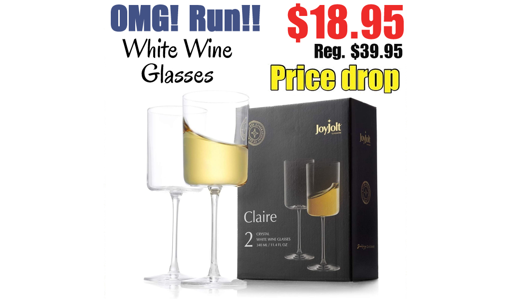 White Wine Glasses Only $18.95 Shipped on Amazon (Regularly $39.95)