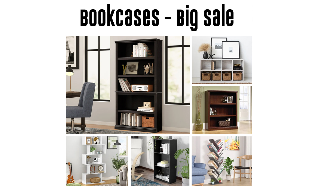 Wood Bookcases for Less on Wayfair - Big Sale
