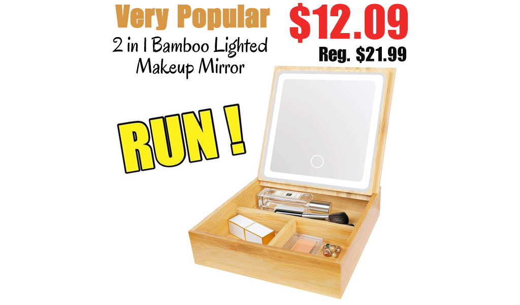 2 in 1 Bamboo Lighted Makeup Mirror Only $12.09 Shipped on Amazon (Regularly $21.99)