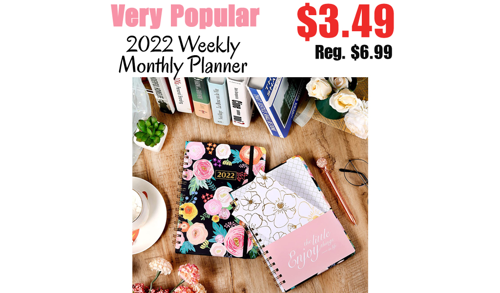 2022 Weekly Monthly Planner Only $3.49 Shipped on Amazon (Regularly $6.99)