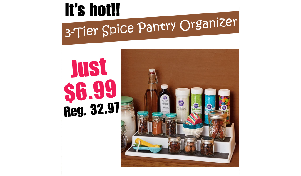 3-Tier Spice Pantry Organizer Only $6.99 Shipped on Amazon (Regularly $32.97)