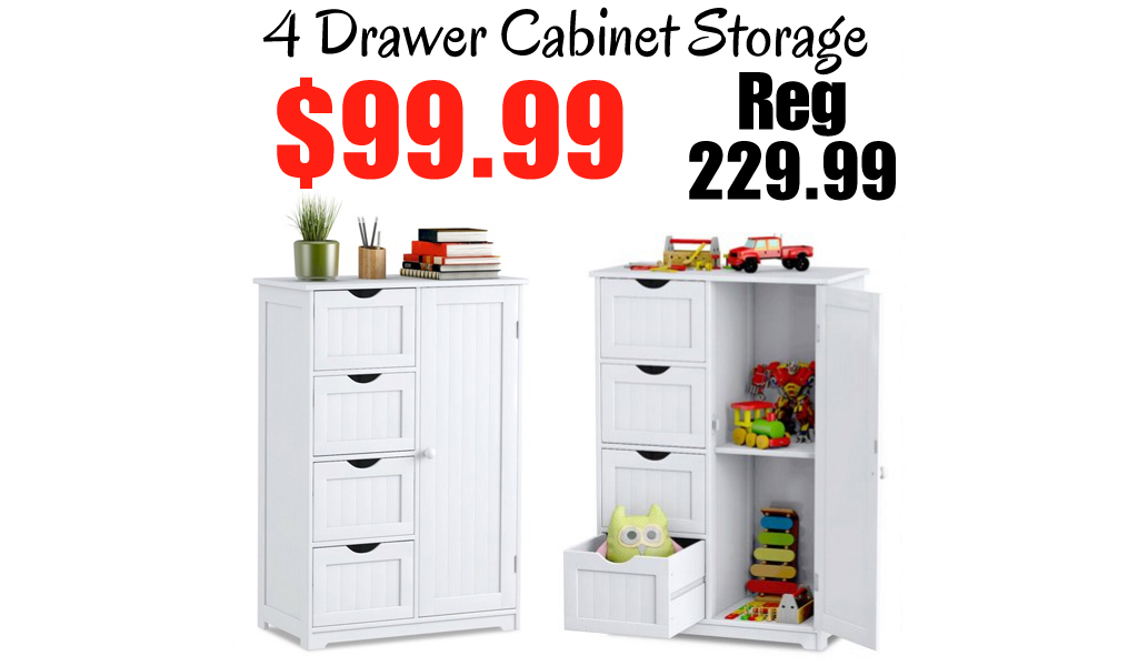 4 Drawer Cabinet Storage only $99.99 on Walmart.com (Regularly $229.99)