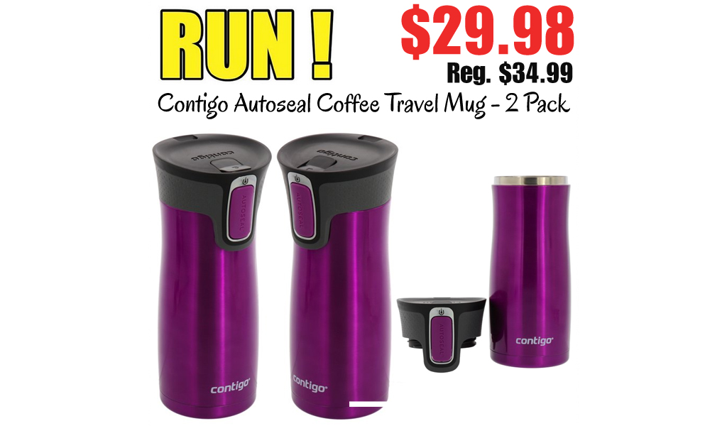 Contigo Autoseal Coffee Travel Mug - 2 Pack only $29.98 on Walmart.com (Regularly $34.99)