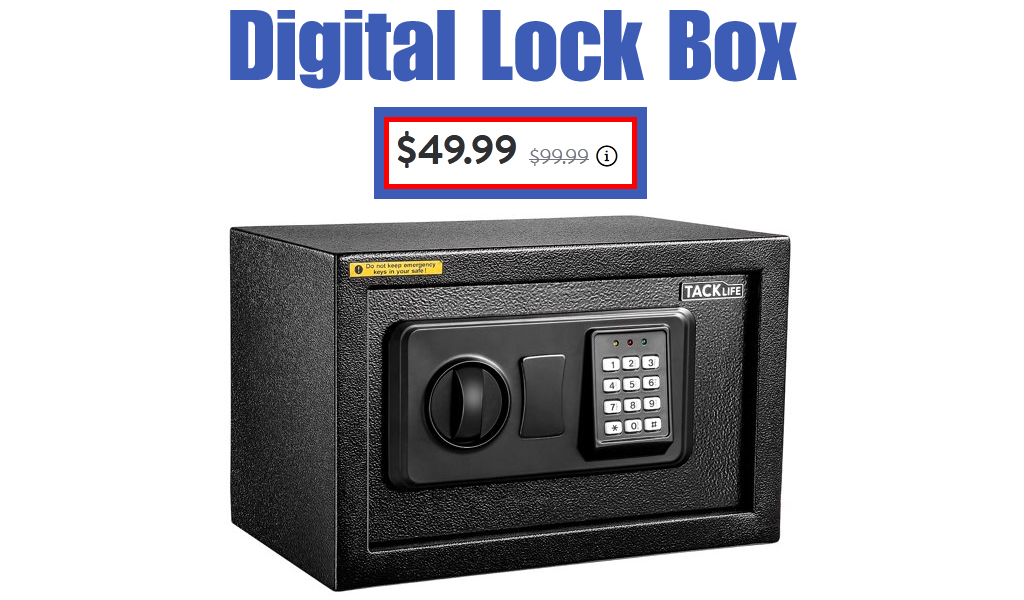 Digital Lock Box only $49.99 on Walmart.com (Regularly $99.99)