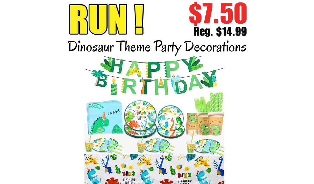 Dinosaur Theme Party Decorations Only $7.50 Shipped on Amazon (Regularly $14.99)