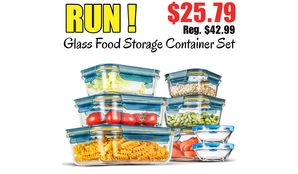 Glass Food Storage Container Set Only $25.79 Shipped on Amazon (Regularly $42.99)