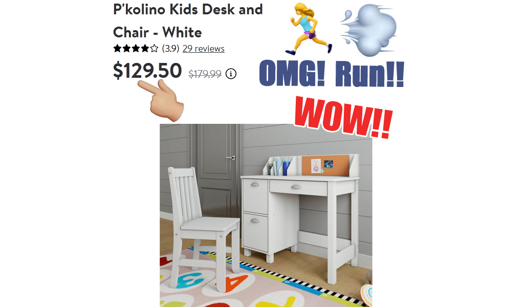 Kids Desk and Chair only $129.50 on Walmart.com (Regularly $179.99)