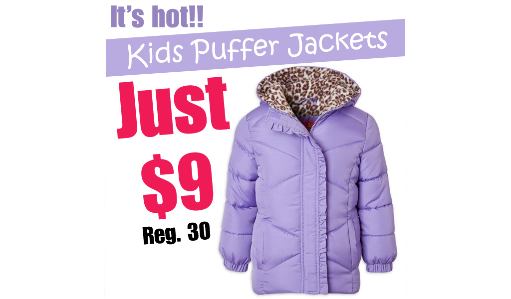 Kids Puffer Jackets from $9 on Walmart.com (Regularly $30)