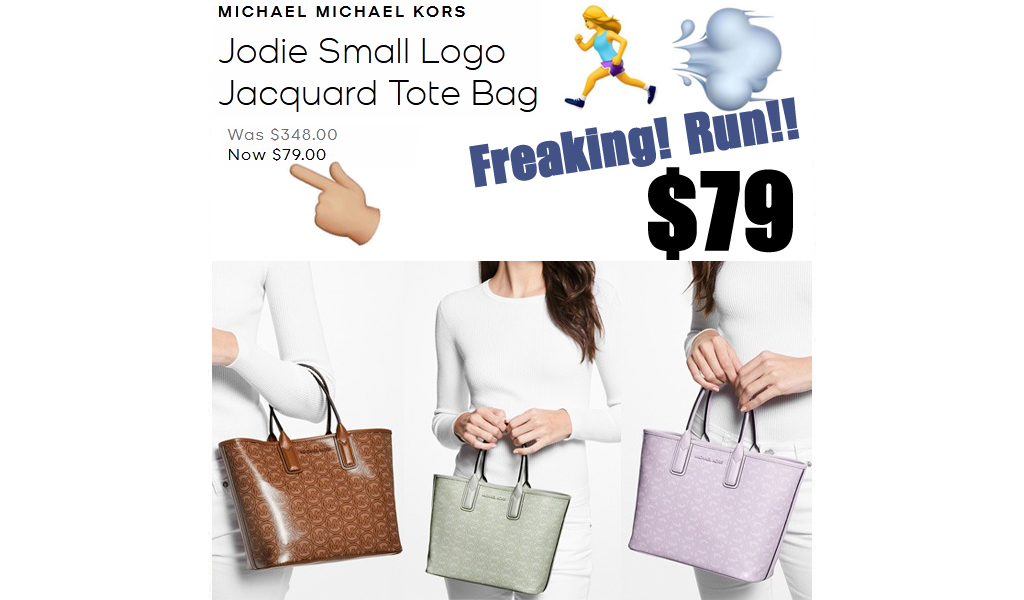 Michael Kors Small Logo Jacquard Tote Bag Only $79 Shipped (Regularly $348)