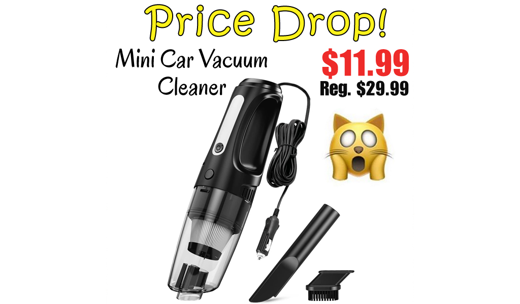 Mini Car Vacuum Cleaner Only $11.99 Shipped on Amazon (Regularly $29.99)