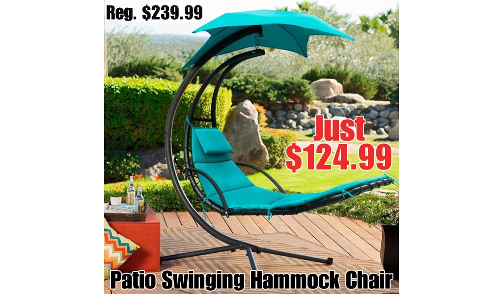 Patio Swinging Hammock Chair only $124.99 on Walmart.com (Regularly $239.99)