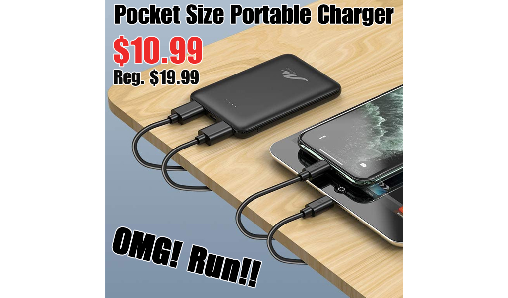 Pocket Size Portable Charger Only $10.99 Shipped on Amazon (Regularly $19.99)