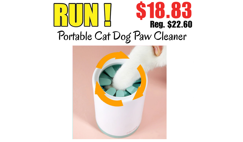Portable Cat Dog Paw Cleaner