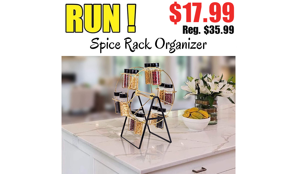 Spice Rack Organizer Only $17.99 Shipped on Amazon (Regularly $35.99)