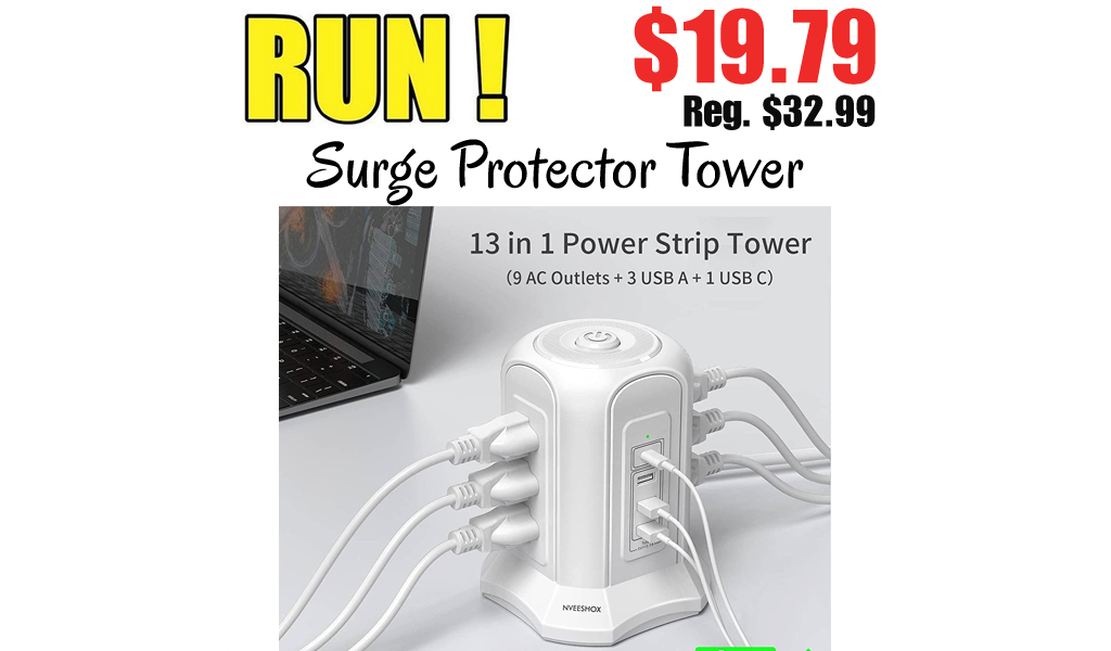 Surge Protector Tower Only $19.79 Shipped on Amazon (Regularly $32.99)