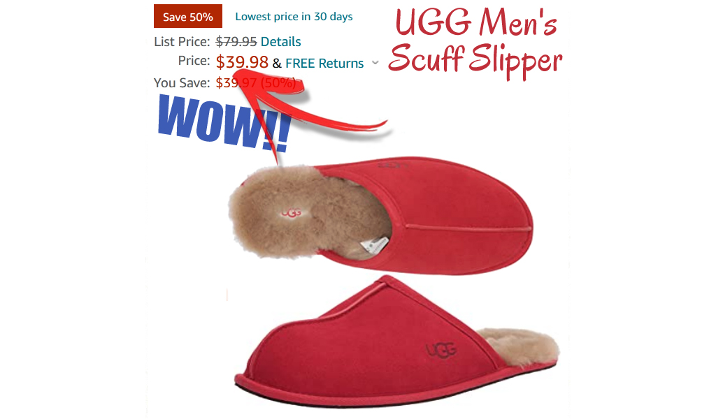 UGG Men's Scuff Slipper Only $39.98 Shipped on Amazon (Regularly $79.95)