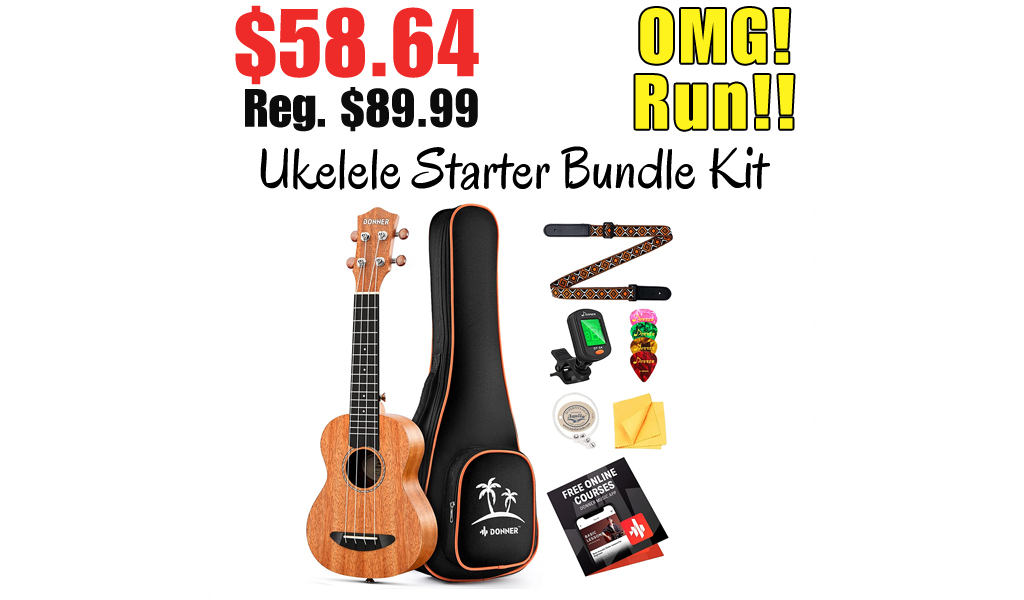 Ukelele Starter Bundle Kit Only $58.64 Shipped on Amazon (Regularly $89.99)