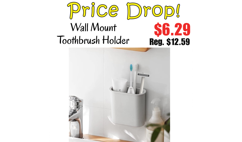 Wall Mount Toothbrush Holder Only $6.29 Shipped on Amazon (Regularly $12.59)
