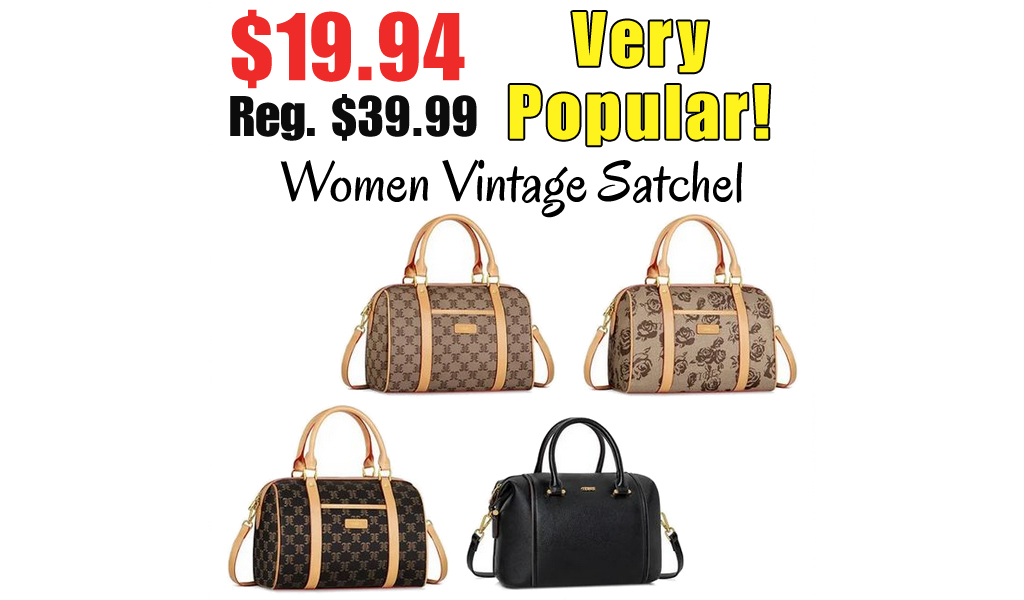 Women Vintage Satchel Only $19.94 Shipped on Amazon (Regularly $39.99)