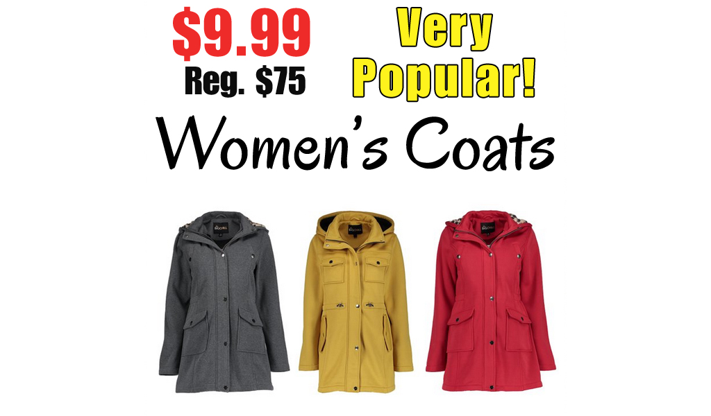 Women’s Coats Only $9.99 on Zulily (Regularly $75)