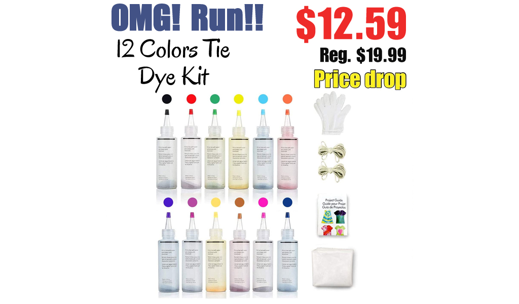 12 Colors Tie Dye Kit Only $12.59 Shipped on Amazon (Regularly $19.99)