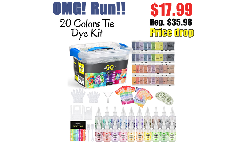 20 Colors Tie Dye Kit Only $17.99 Shipped on Amazon (Regularly $35.98)