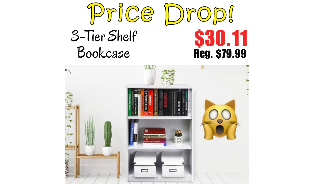 3-Tier Shelf Bookcase Only $30.11 Shipped on Amazon (Regularly $79.99)