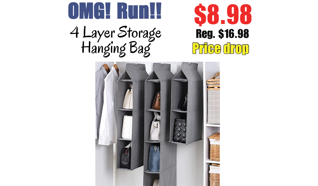 4 Layer Storage Hanging Bag Only $8.98 Shipped on Amazon (Regularly $16.98)