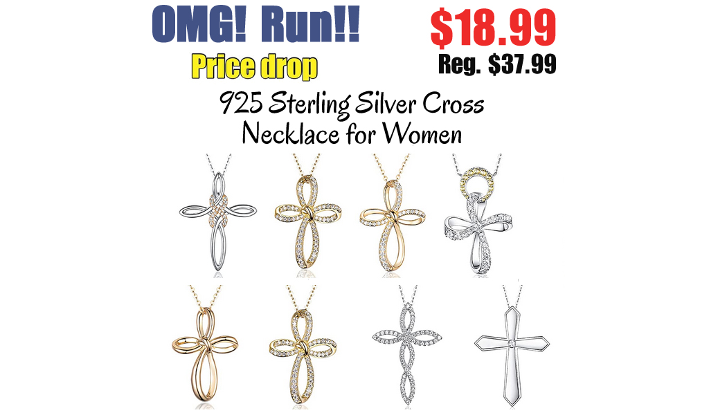 925 Sterling Silver Cross Necklace for Women Only $18.99 Shipped on Amazon (Regularly $37.99)