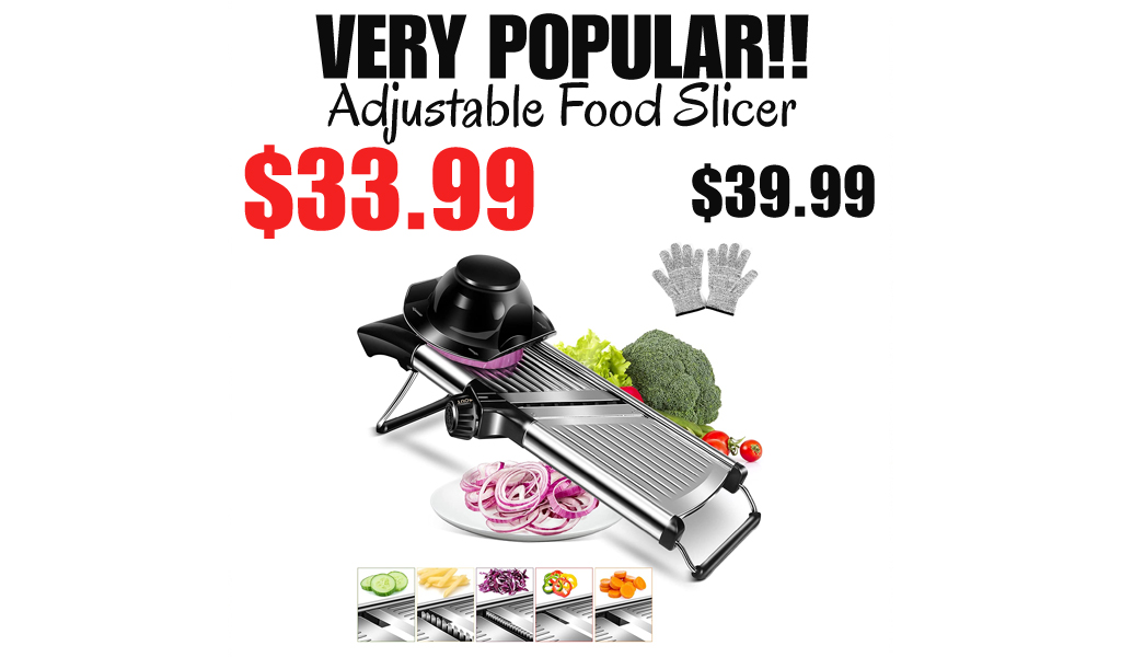 Adjustable Food Slicer Only $33.99 Shipped on Amazon (Regularly $39.99)