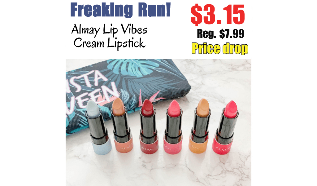 Almay Lip Vibes Cream Lipstick Only $3.15 Shipped on Amazon (Regularly $7.99)