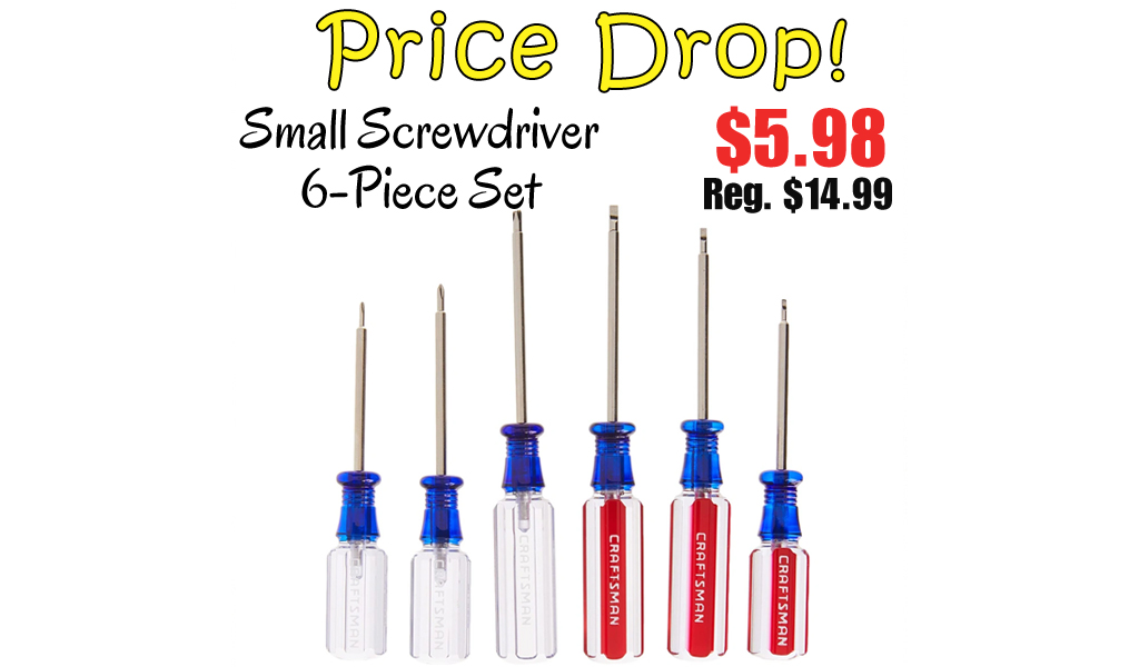 Craftsman Small Screwdriver 6-Piece Set Just $5.98 on Amazon (Regularly $15)
