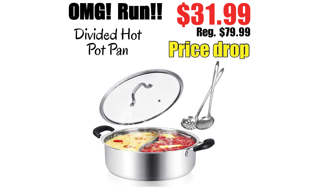 Divided Hot Pot Pan Only $31.99 Shipped on Amazon (Regularly $79.99)