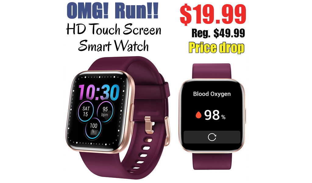 HD Touch Screen Smart Watch Only $19.99 Shipped on Amazon (Regularly $49.99)