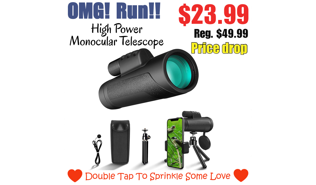 High Power Monocular Telescope Only $23.99 Shipped on Amazon (Regularly $49.99)